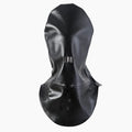 Black leather BDSM mask with adjustable straps for bondage training