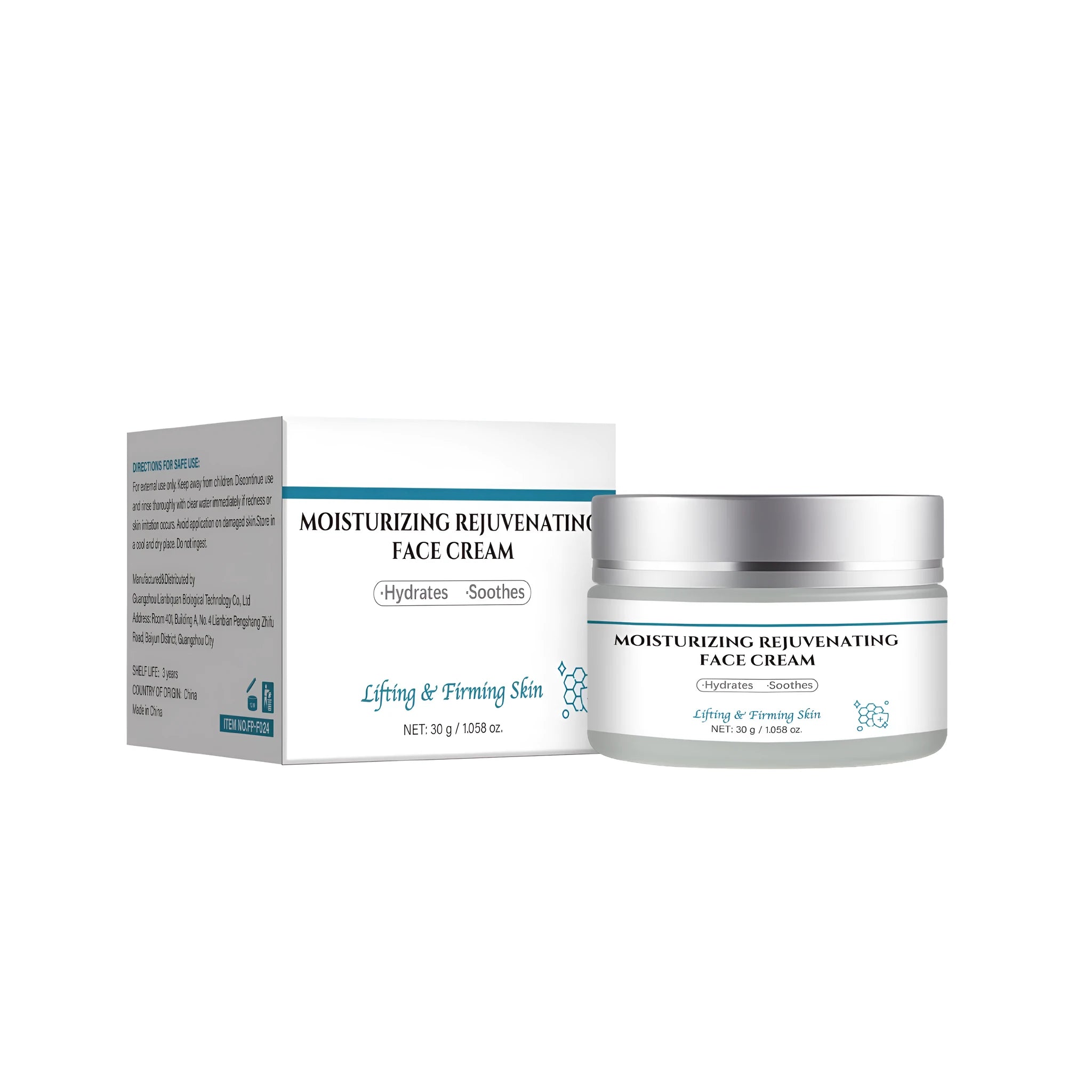 30g anti-aging cream tube with firming and smoothing properties for facial skincare