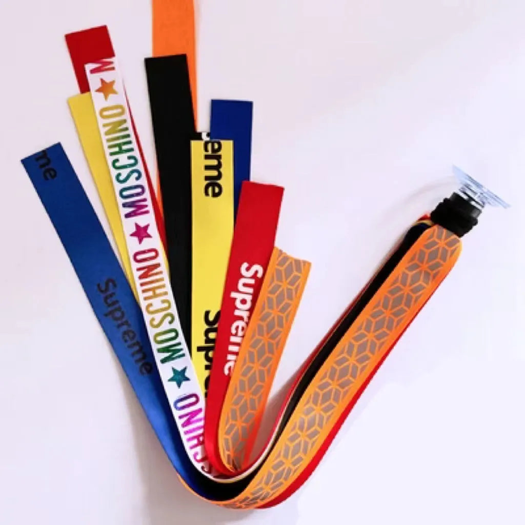 Children's decorative helmet streamer ribbon in multiple colours for roller skating and skiing safety gear.