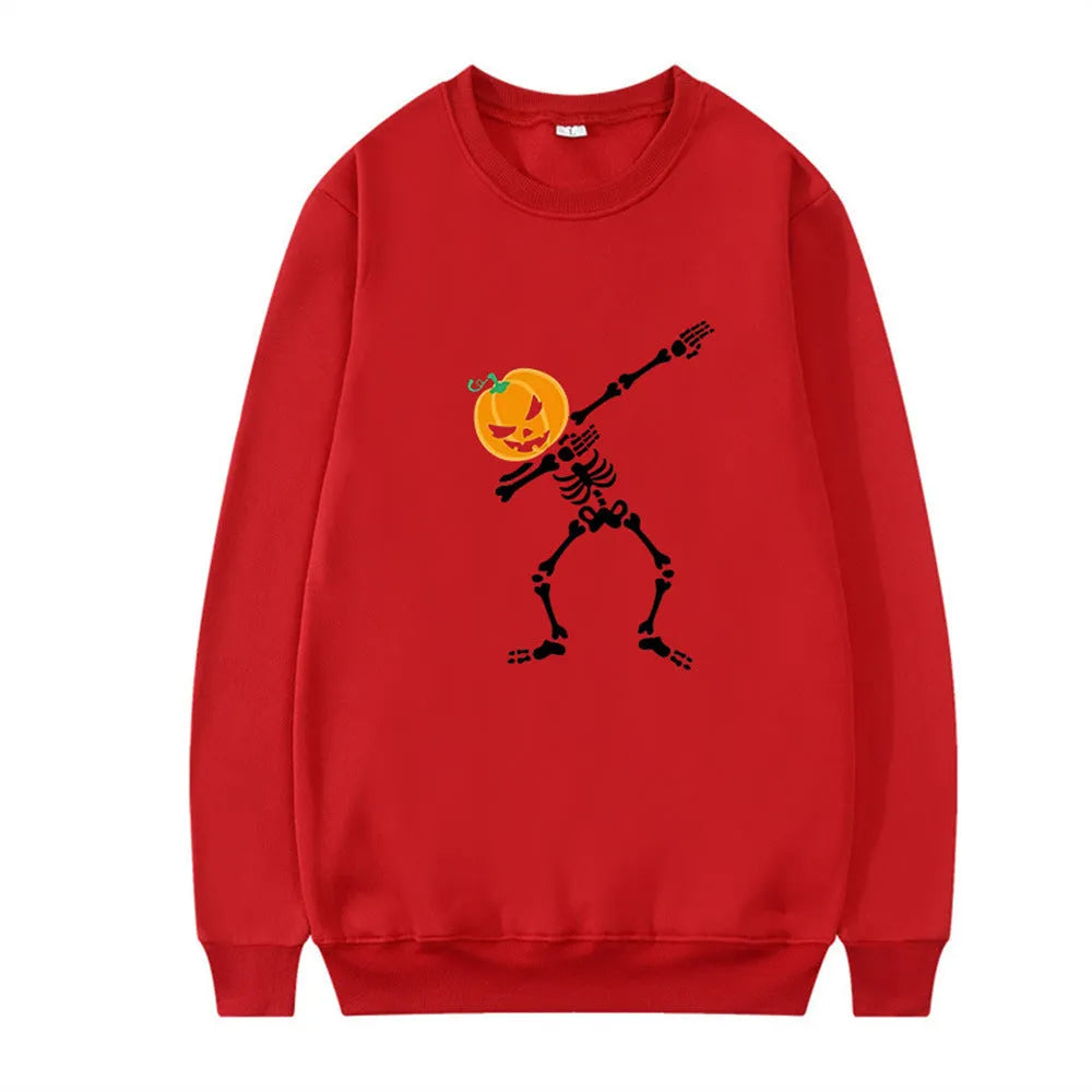Women's printed cotton crew neck top with long sleeves in multiple colours