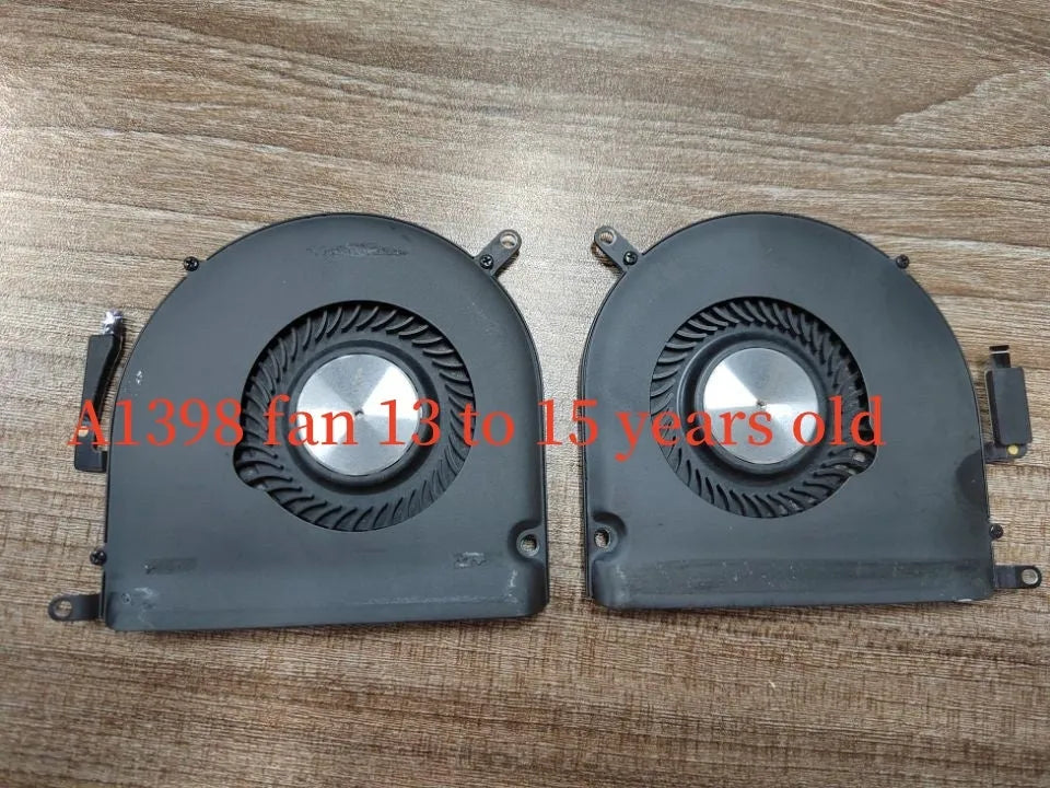 A1398 MacBook Pro internal cooling fan replacement for 12-to-13-inch and 13-to-15-inch laptop models