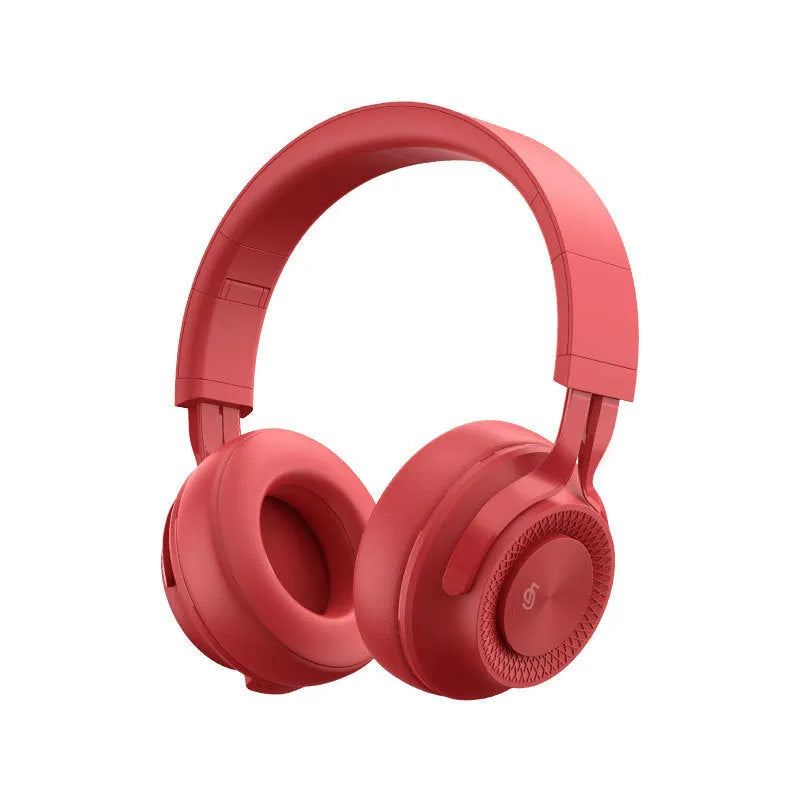 Sports Bluetooth wireless headset showing red, grey, green, and black colour options