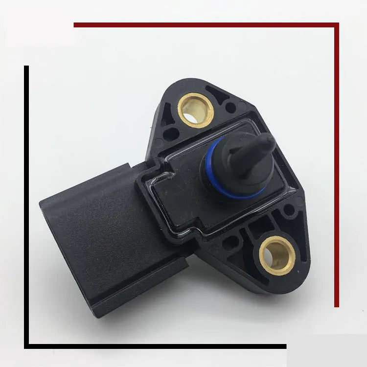 Black automotive intake pressure sensor for Ford and Lincoln vehicles