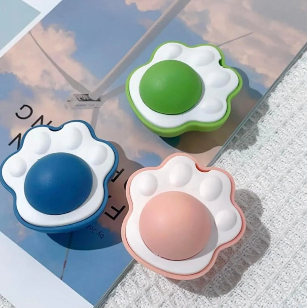 Catnip balls edible vine cat lick toys in blue, green and pink for dental care