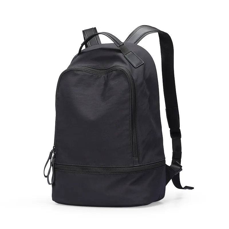 Oxford cloth leisure backpack in solid colour with under 20L capacity for daily commuting and travel