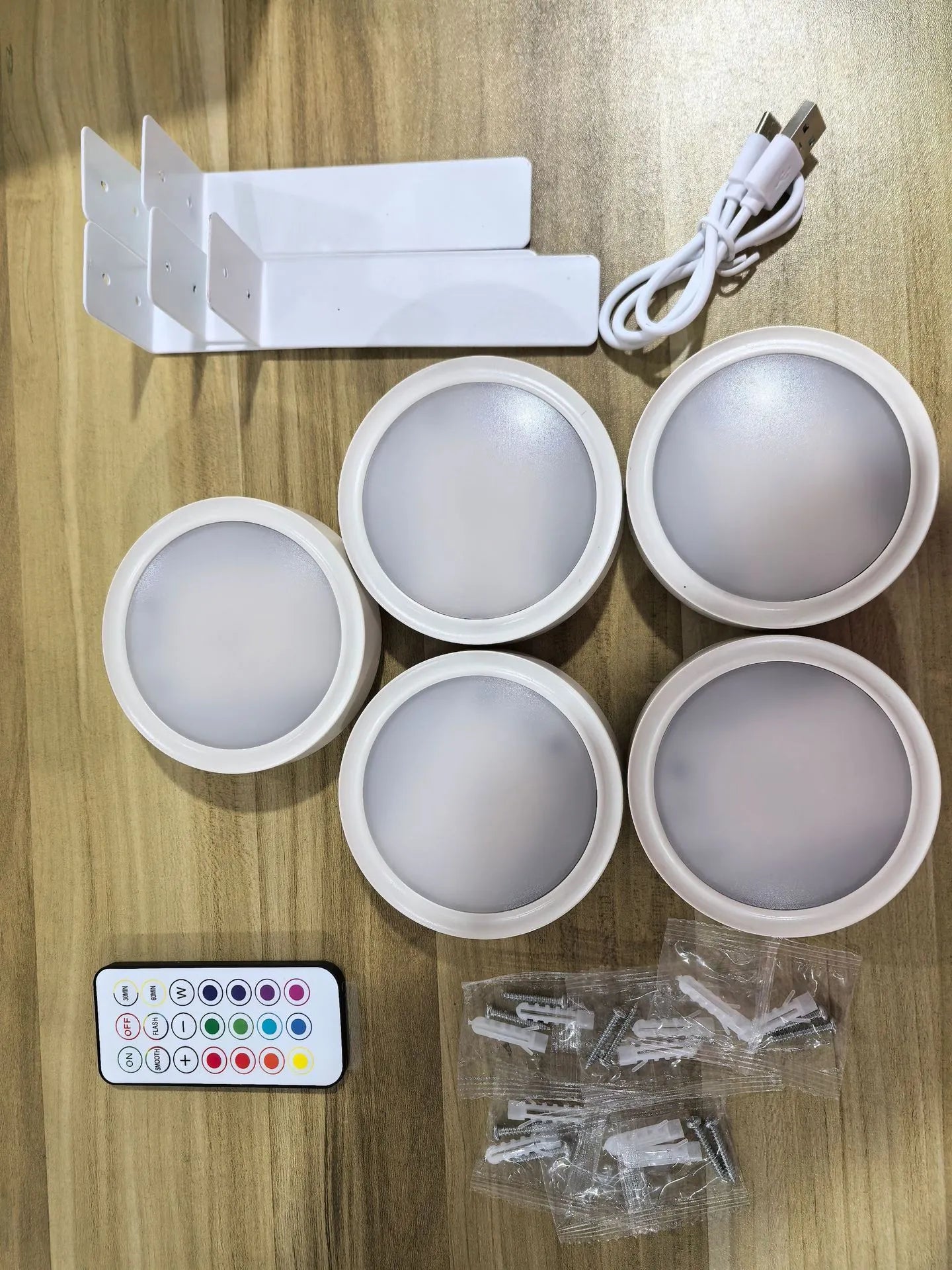 Black wireless magnetic LED painting lamp with remote control for 13-colour RGB lighting