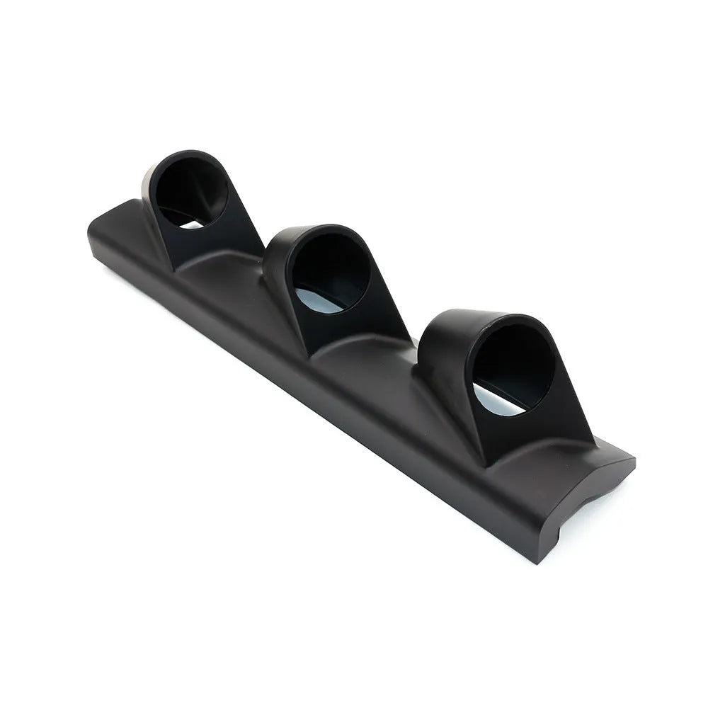 Black three-hole 52mm car instrument stand for right-drive gauge mounting