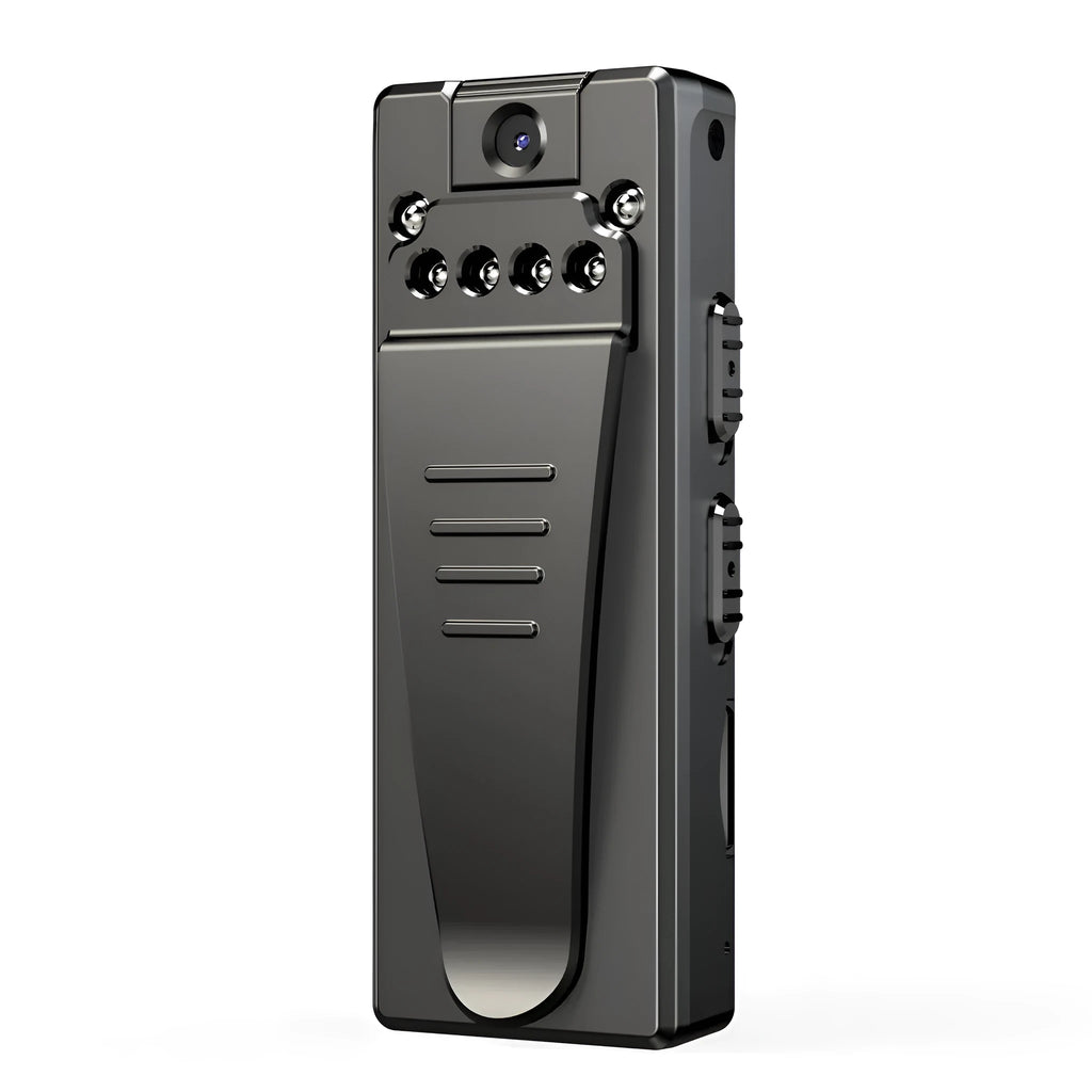 Black 1080p HD DV home camera with a rotatable lens on an ABS plastic body.