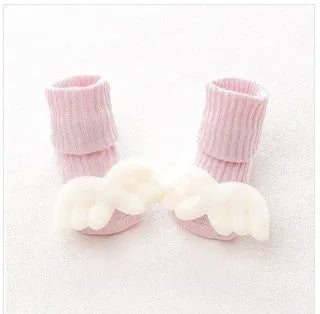 Cotton baby floor socks in various colours for crawling and walking