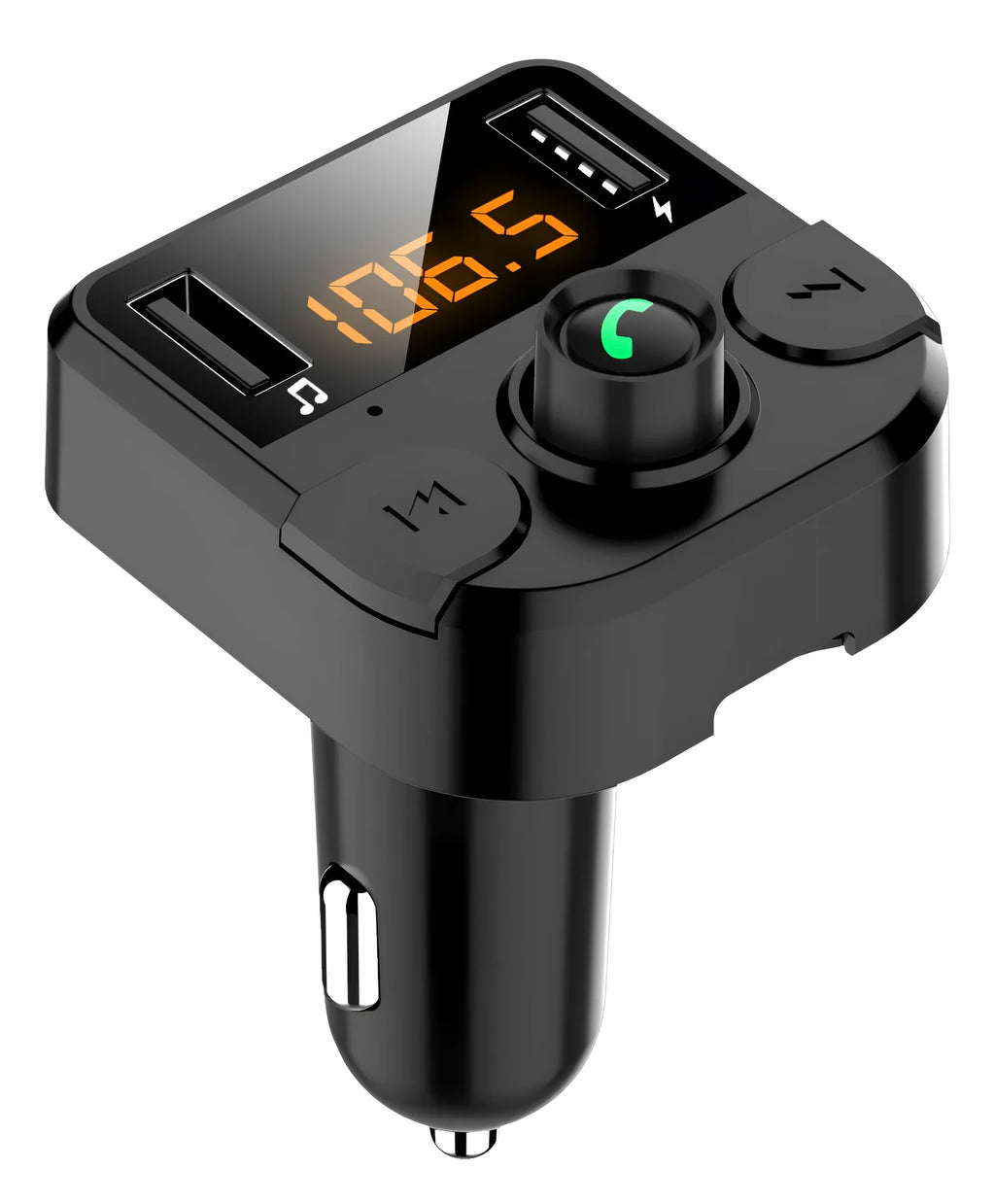 BT36B black car MP3 Bluetooth player with 1.1 inch display for 12-24V vehicle cigarette lighter power