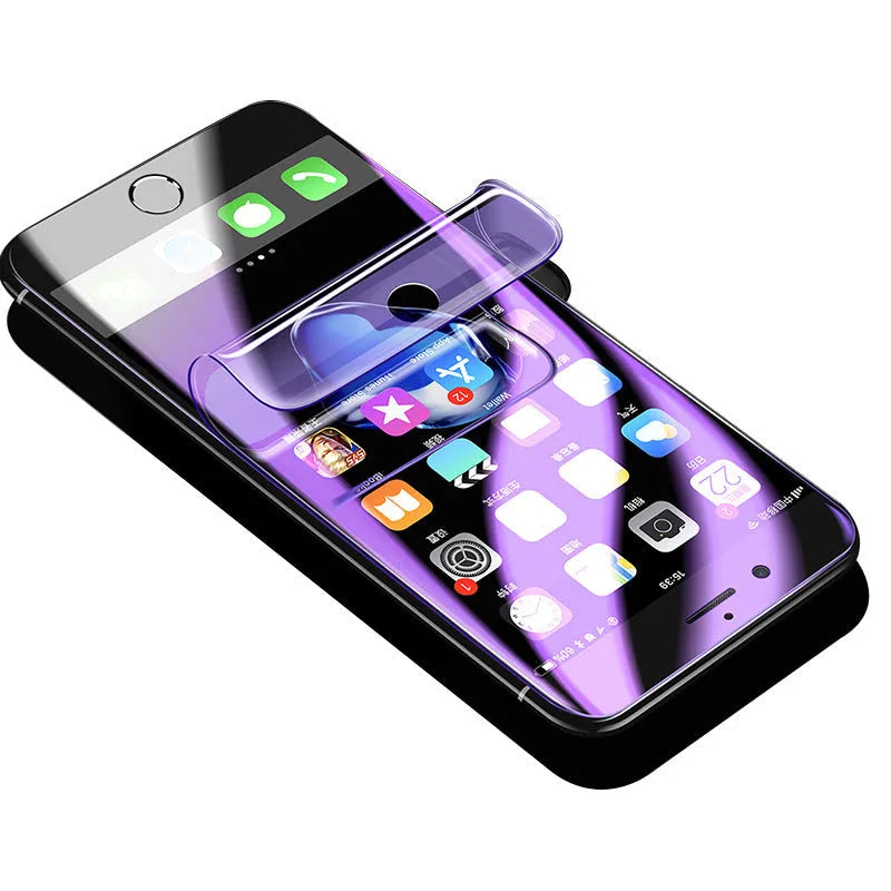 Purple light Hydraulic Film screen protector for Samsung S8, S9 curved phones
