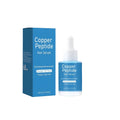 Square 38.5mm copper peptide hair oil bottle, 30ml capacity, product code FP-B016