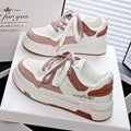 Children's height increasing board shoes with thick rubber sole and cross shoulder straps in beige, green, or red colours