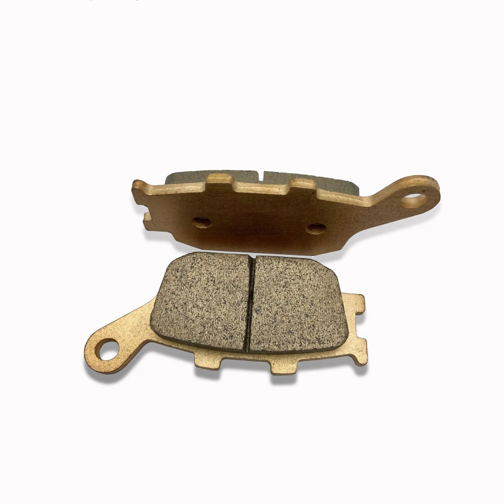 Sintered rear brake pad for Honda CBR954RR CBR929RR showing friction material and backing plate