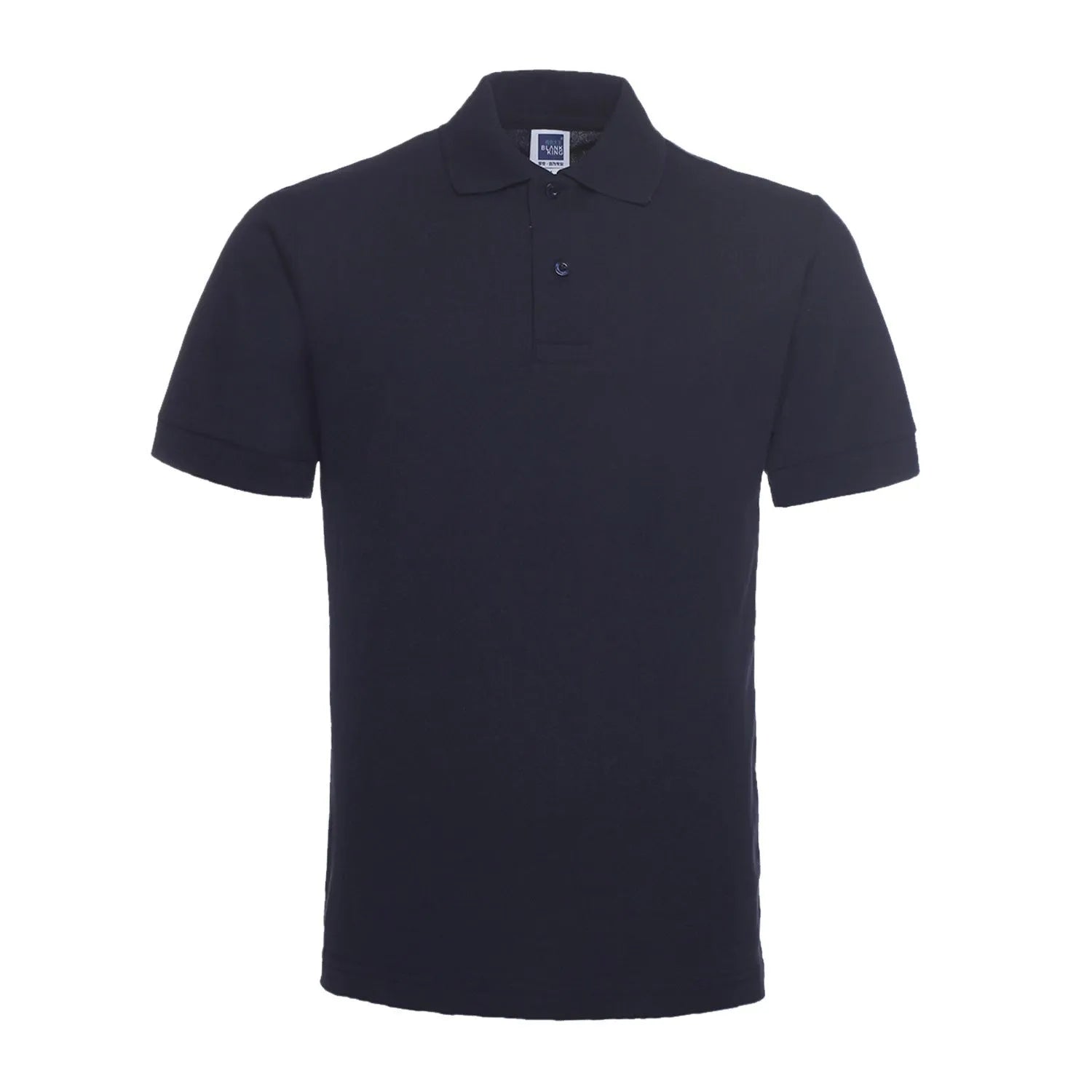 Loose fit short sleeve polo shirt with lapel collar in solid colour options