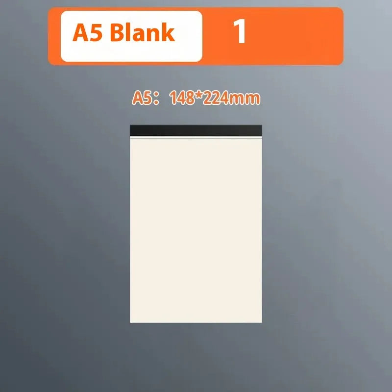 A5 and B5 thickening writing pads with tearable sheets in horizontal line, grid and blank paper options