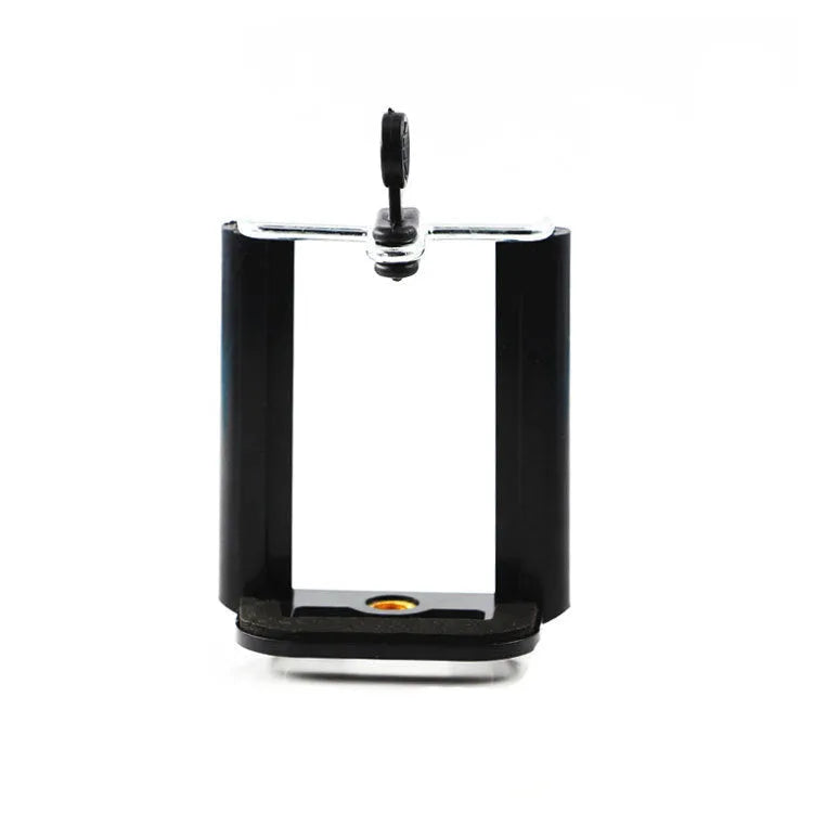 Black plastic U clip universal mobile phone holder bracket.
