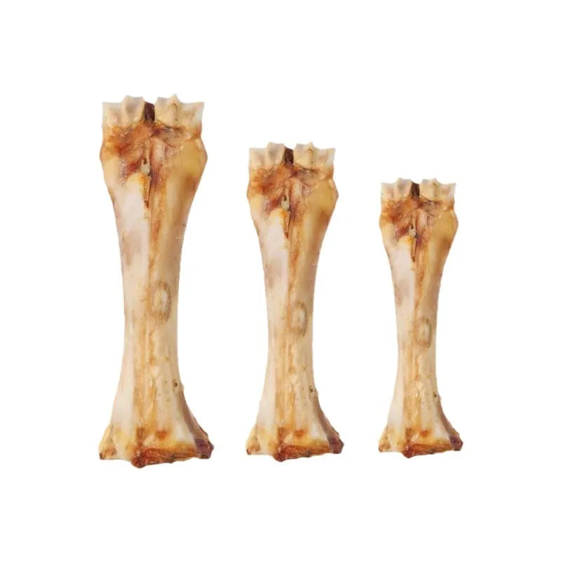Puppy molar rod chew toy for teeth cleaning in three sizes with roasted ox bone material