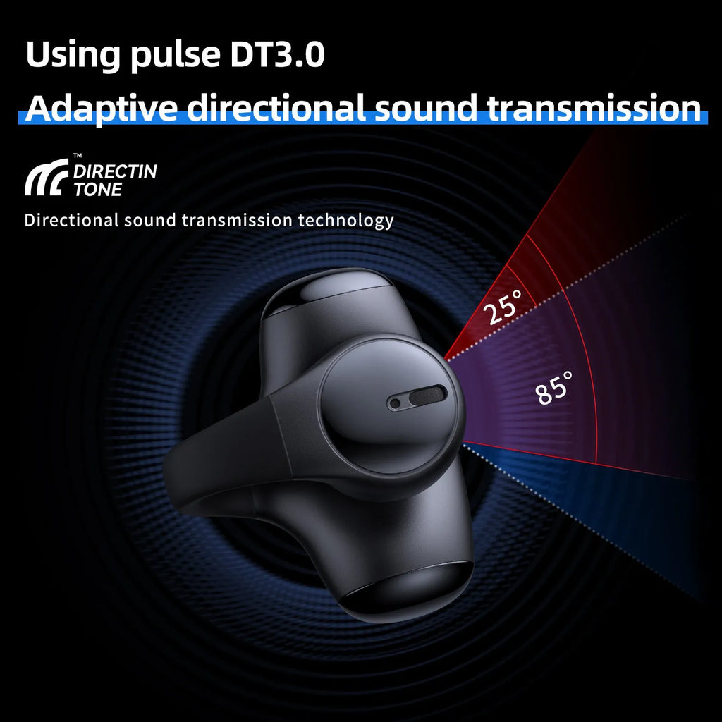 T306 black and white Bluetooth gaming headset with clip-on ear hook design