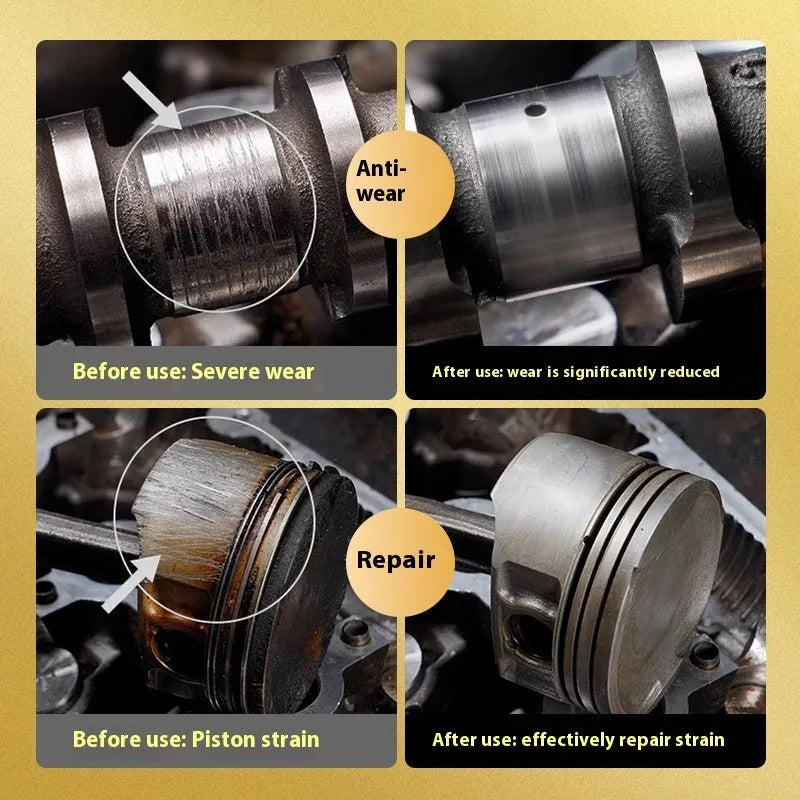 60ml engine oil anti-wear additive bottle with white cap for automobile engine protection