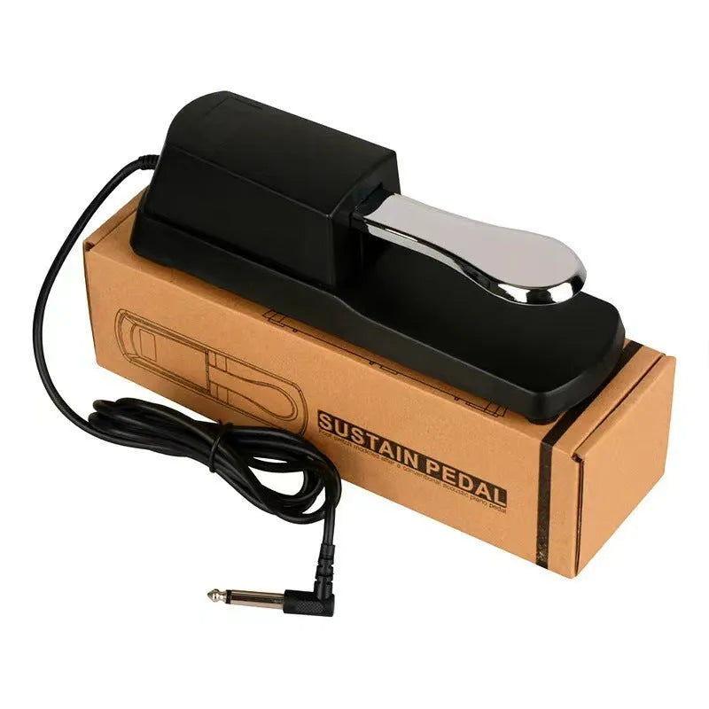 ABS plastic sustain pedal for electronic keyboard and MIDI keyboard with foot pedal design