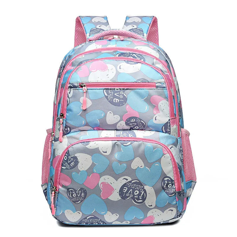 Children's large capacity Oxford cloth backpack with air pillow belt system in multiple colour options