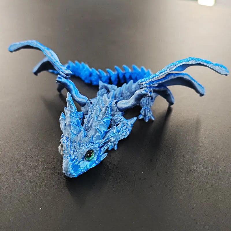 Red gold PLA plastic dragon wings decoration toy with 25cm wingspan for costume accessories