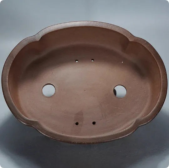 Classical style purple clay bonsai pot measuring 50cm by 39cm