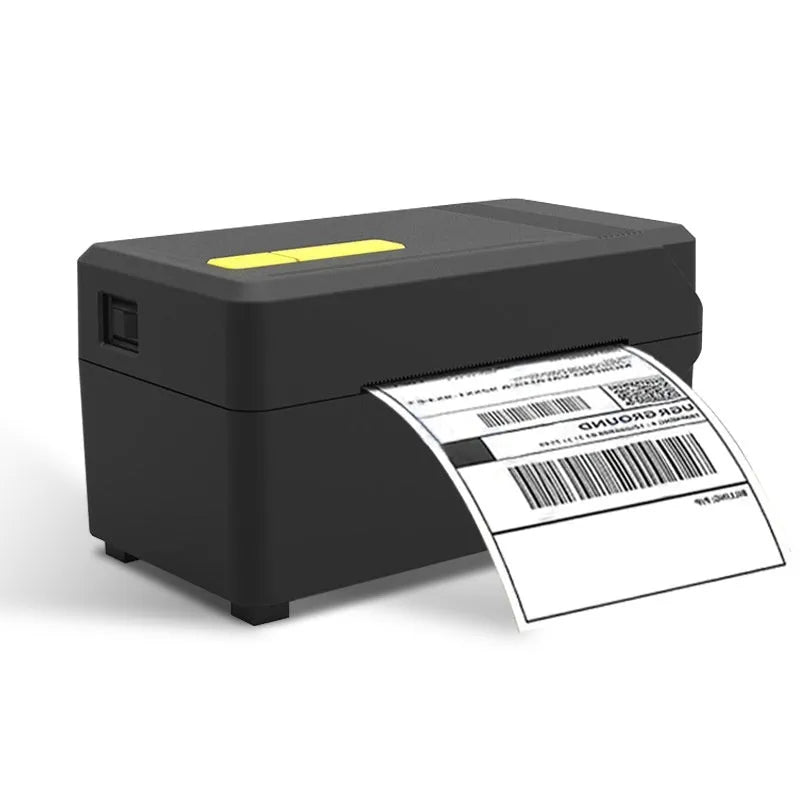 FlashLabel thermal express order label printer with USB cable on a desk