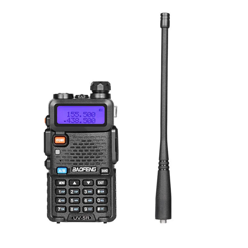 Professional VHF/UHF walkie talkie with 128 channels and lithium battery