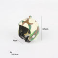 Small pet safety helmet for chickens and birds with adjustable elastic bands