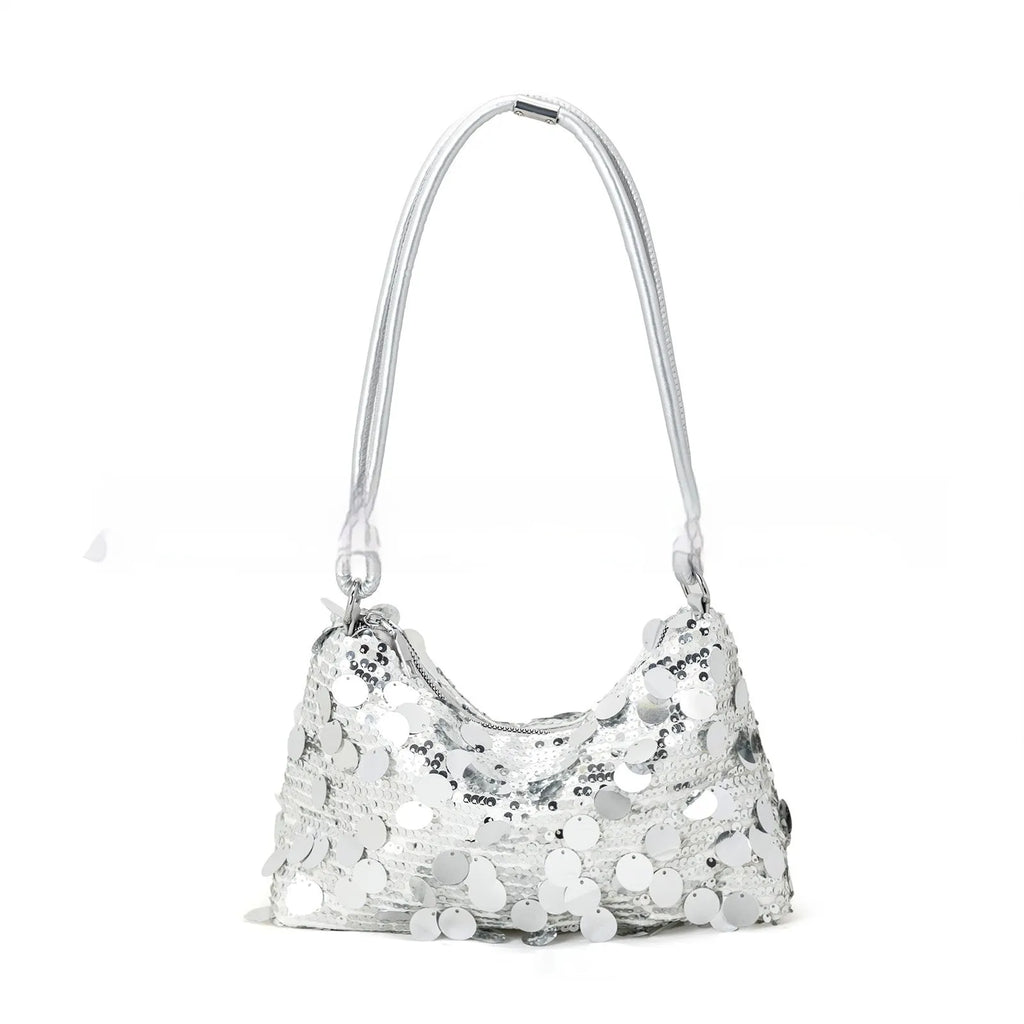 Women's underarm summer crossbody bag in black with sandwich pocket design and single shoulder strap