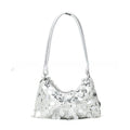 Women's underarm summer crossbody bag in black with sandwich pocket design and single shoulder strap