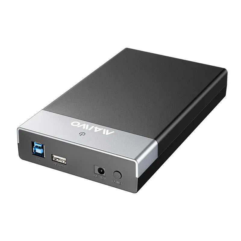 3.5-inch USB 3.0 SATA hard disk box enclosure in ABS plastic with sliding cover design