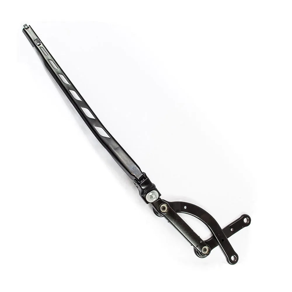 Steel front right windshield wiper arm for BMW 5 Series E60 showing mounting point and arm structure