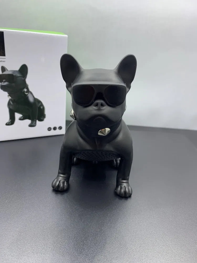 Mini full body bulldog Bluetooth speaker in black red or white with 3W power