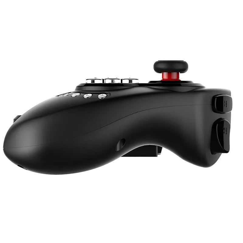 PG-9023 wireless telescopic game controller extended with smartphone showing dimensions
