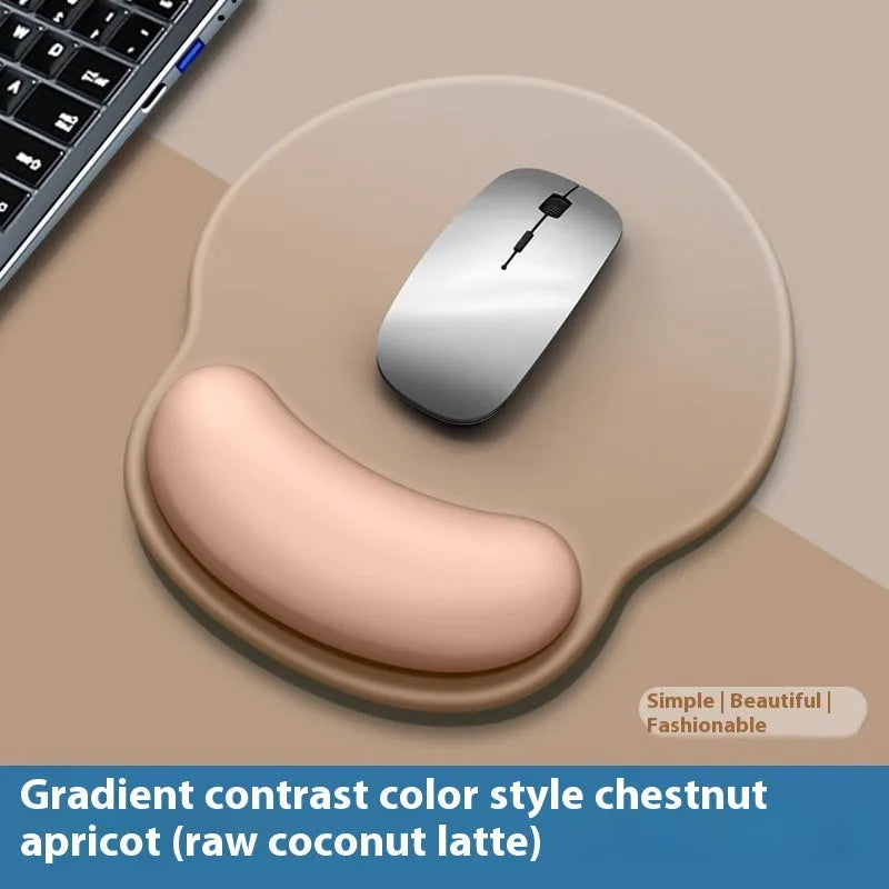 Gradient silicone wristband mouse mat with milk silk surface measuring 220mm by 250mm