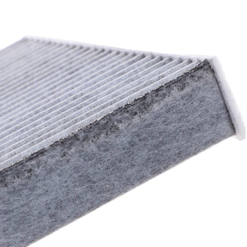 Grey Geely air conditioning filter element measuring 215x210x30mm for Geometry and Emgrand vehicles