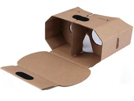 Paper virtual reality glasses measuring 153mm by 83mm for smartphones up to 6 inches