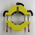 Yellow plastic and stainless steel bottle cutting tool for DIY glass crafts