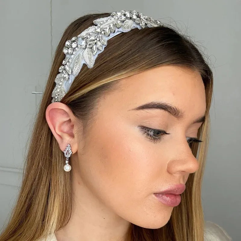 Geometric flower earrings with micro inlaid zircon detailing in three plating colours