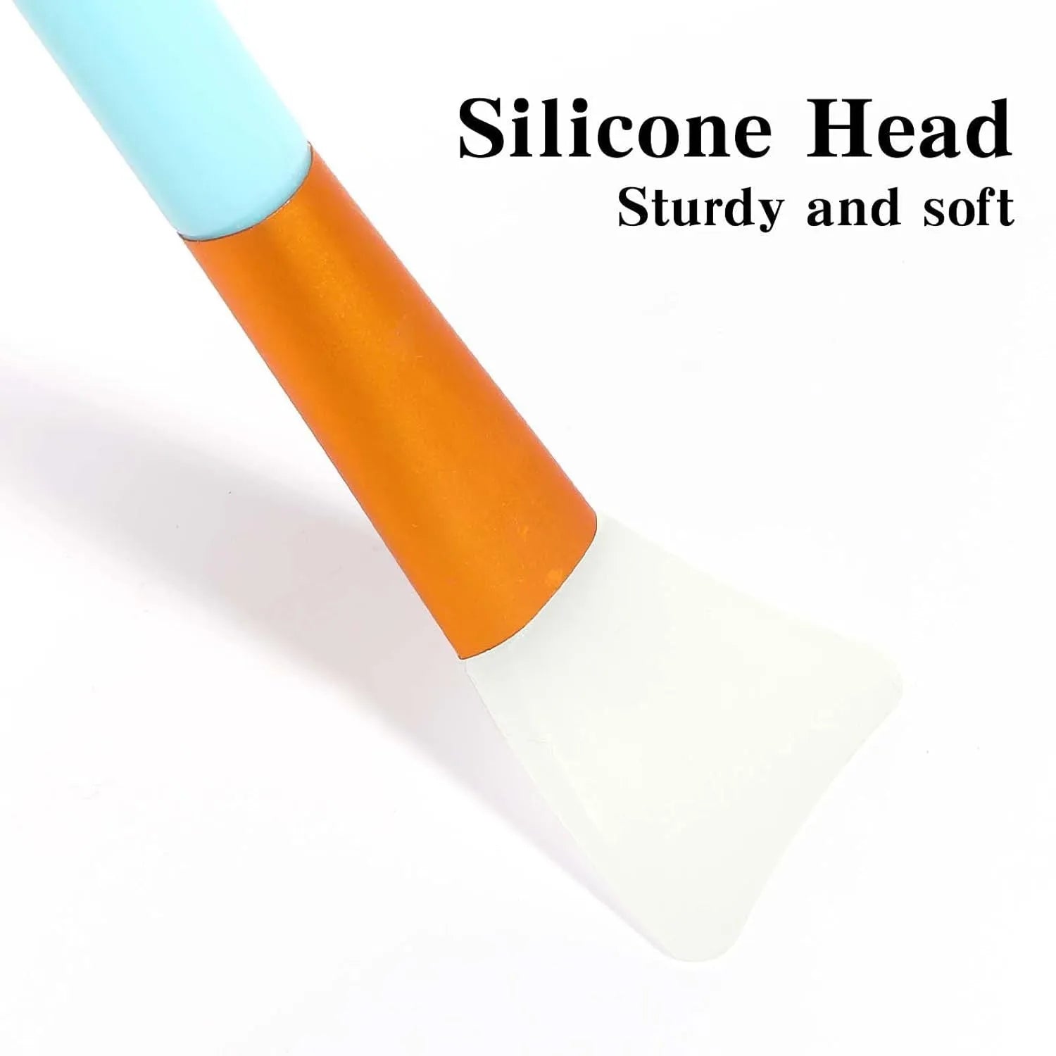 Silicone face mask applicator spatula in multiple colours for clay and mud application