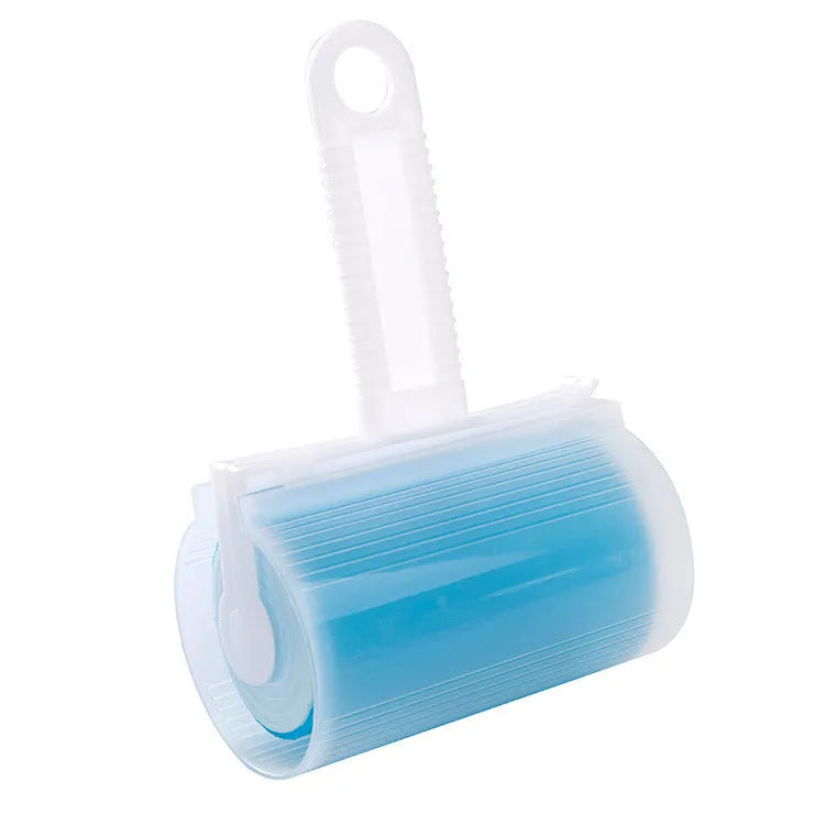 Reusable washable lint roller with cover for pet hair removal on fabrics