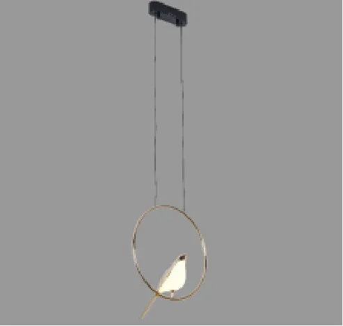 Modern iron chandelier with aluminium alloy body and adjustable height for hallway or living room lighting