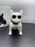 Mini full body bulldog Bluetooth speaker in black red or white with 3W power