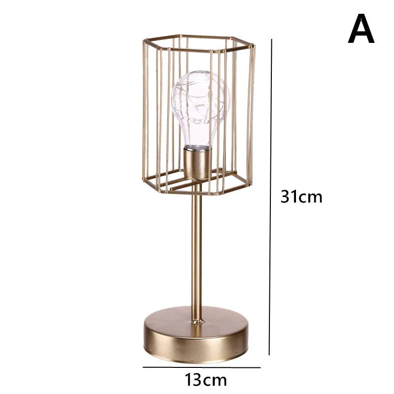 Iron geometric decorative light ornament with Nordic candle pendulum design in electroplated finish