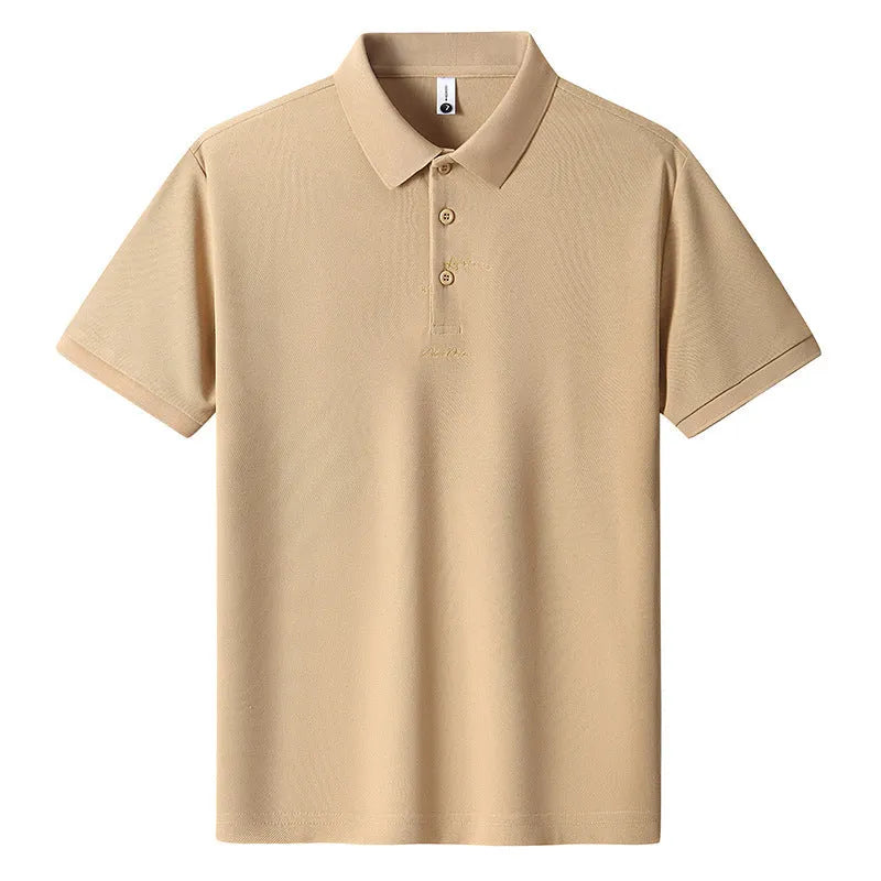 Men's casual loose cotton t-shirt in multiple colours with short sleeves and letter pattern