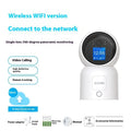 Zhou Shi wireless indoor home security camera with 5-inch colour screen on wall bracket