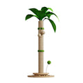 Vertical cat climbing scratch post with hemp rope in canna colour, featuring a chamfered grab column.
